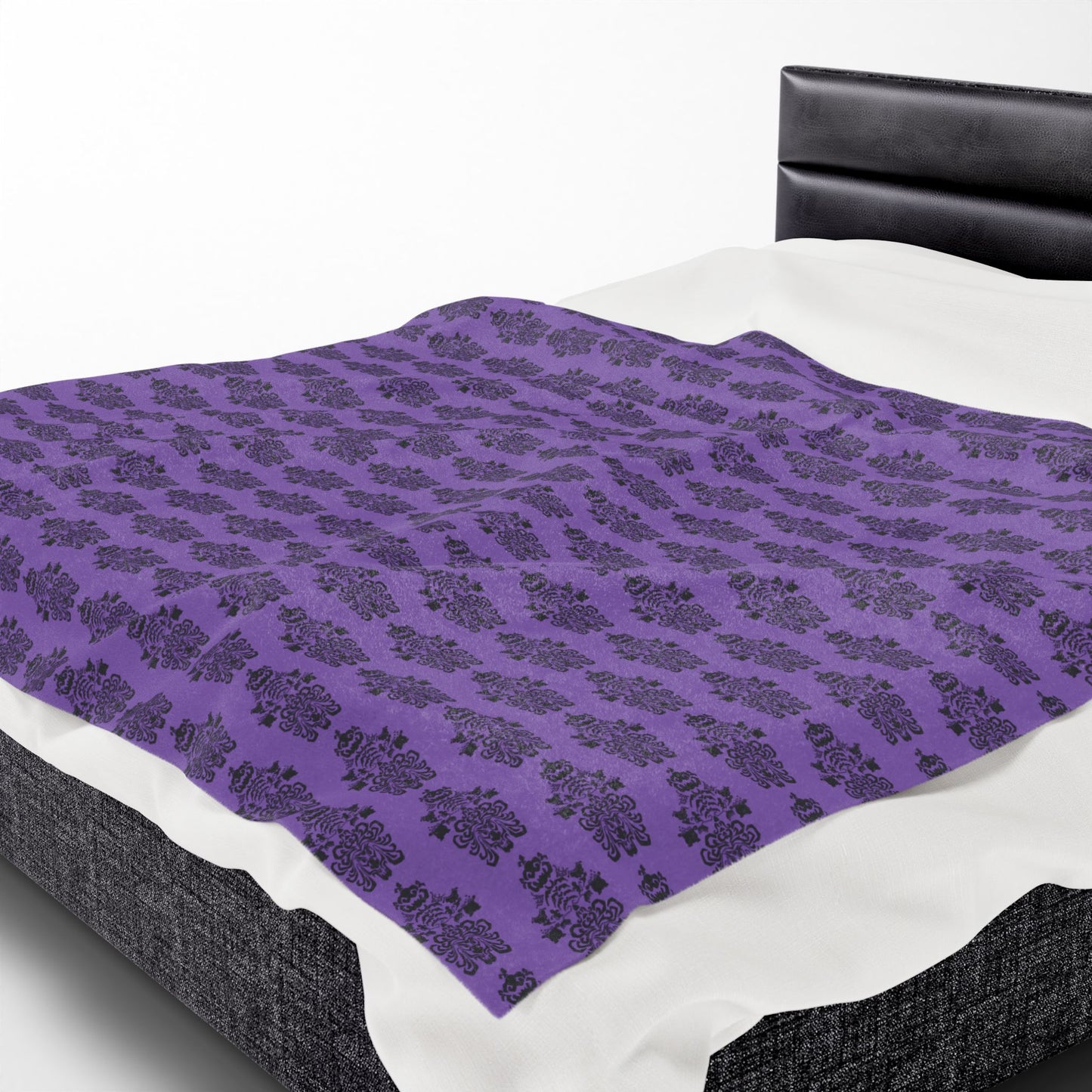 BORAH!'s Haunted Mansion Blanket (Purple/Black)