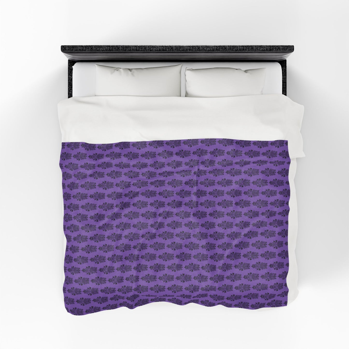 BORAH!'s Haunted Mansion Blanket (Purple/Black)