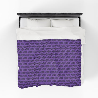 BORAH!'s Haunted Mansion Blanket (Purple/Black)