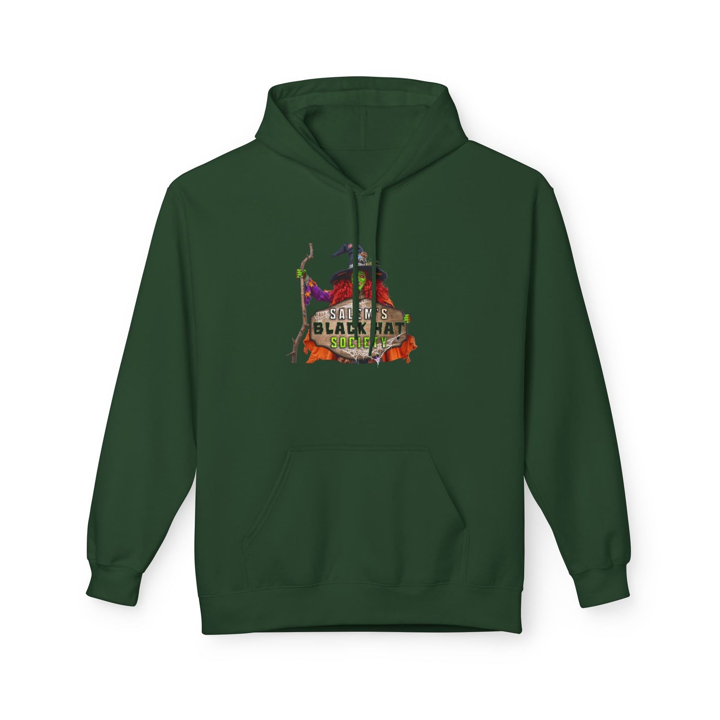 Witchy Vibes Fleece Hoodie - Halloween Gift, Cozy Sweatshirt, Unisex Hooded Sweatshirt, Spooky Apparel, Witch Costume
