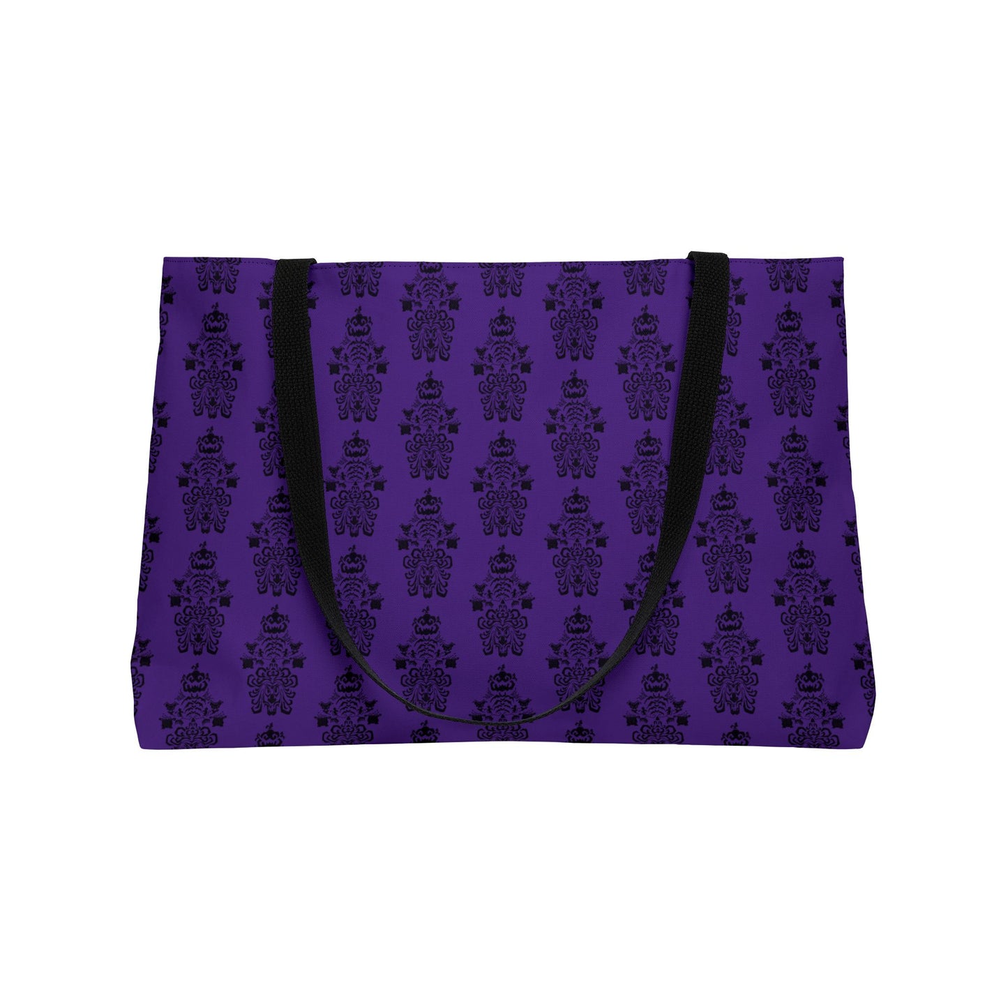 BOORAH! Haunted Mansion Weekender Tote Bag (Purple & Black)