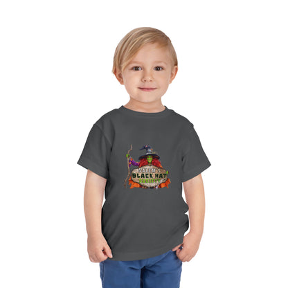 Salem's Black Hat Society Toddler Halloween Tee Spooky Black Hat Witch Design, Kids Costume Shirt, Trick or Treat, Fall Celebration Apparel