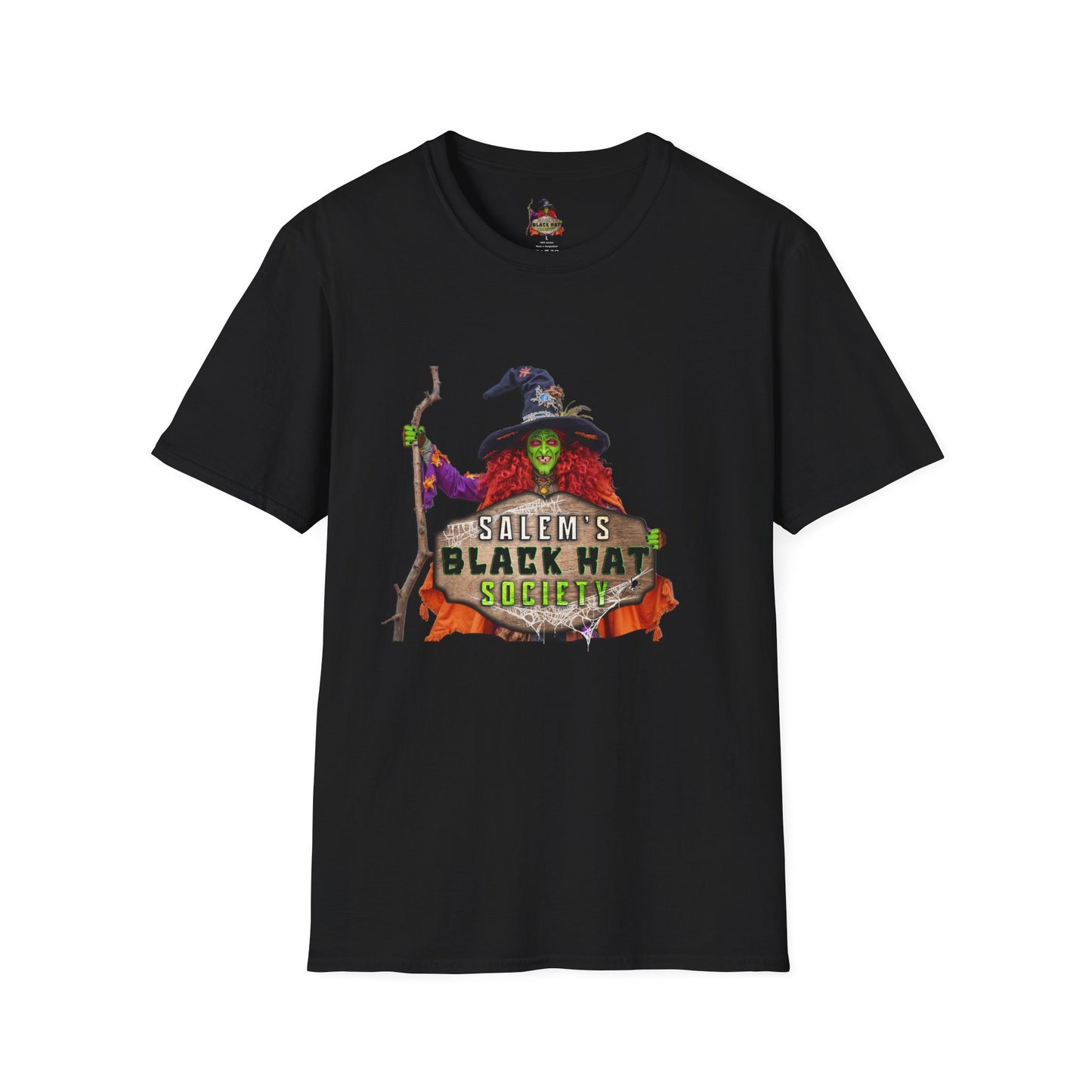 Salem's Black Hat Society Unisex T-Shirt, Halloween Tee, Witch Theme, Witchcraft Apparel, Unique Gift for Spooky Season, Cozy Everyday Wear