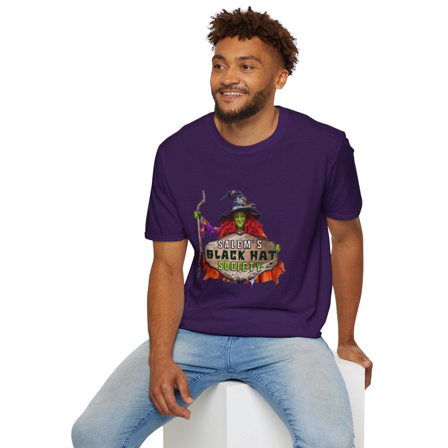 Salem's Black Hat Society Unisex T-Shirt, Halloween Tee, Witch Theme, Witchcraft Apparel, Unique Gift for Spooky Season, Cozy Everyday Wear
