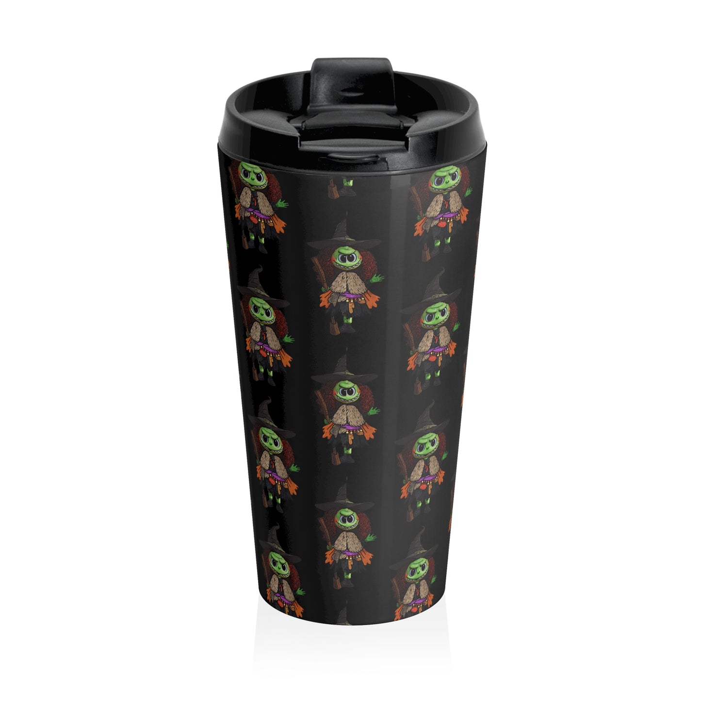 Whimsical Witch Travel Mug | Halloween Themed Travel Cup, Eco-Friendly Coffee Mug, Witch Gift, Fall Beverage Container