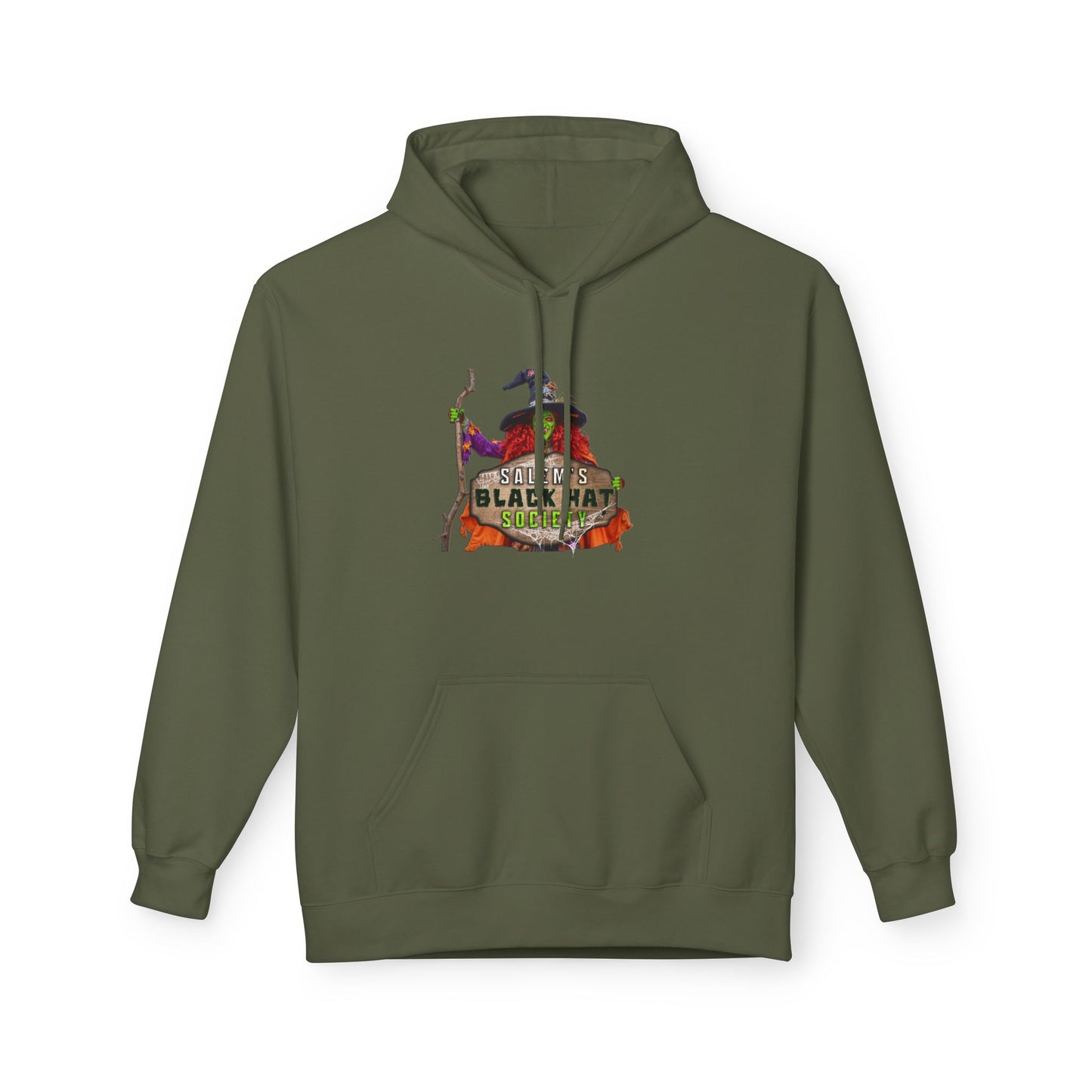 Witchy Vibes Fleece Hoodie - Halloween Gift, Cozy Sweatshirt, Unisex Hooded Sweatshirt, Spooky Apparel, Witch Costume