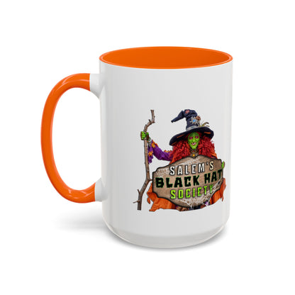Salem's Black Hat Society Coffee Mug - Witchy Vibes, Halloween Decor, Unique Gift for Halloween Lovers, Spooky Kitchenware, Witch Aesthetic