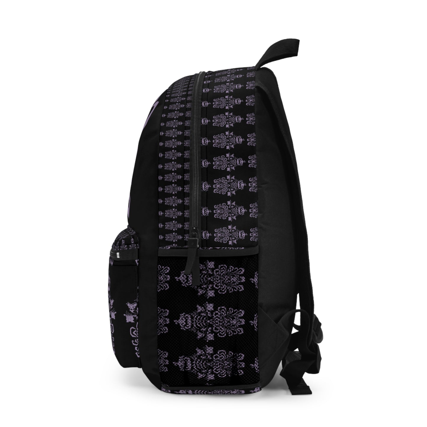 Gothic Floral Backpack, Stylish Travel Bag, Perfect for School, Halloween, or Daily Use, Unique Pattern, Trendy Accessories