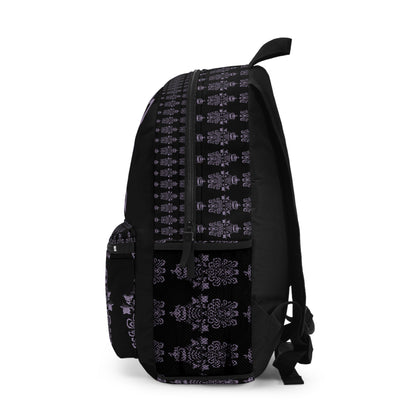 Gothic Floral Backpack, Stylish Travel Bag, Perfect for School, Halloween, or Daily Use, Unique Pattern, Trendy Accessories