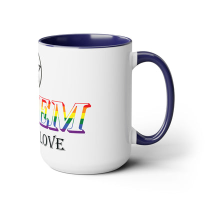 Salem Wicked Love Pride 15oz Two-Tone Coffee Mug