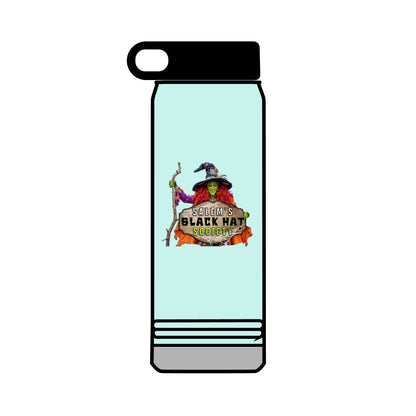 Salem's Black Hat Society BORAH! Water Bottle, 32oz, Halloween Gift, Spooky Hydration, Magical Potion Bottle