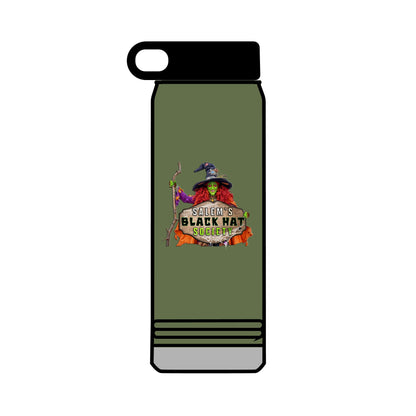 Salem's Black Hat Society BORAH! Water Bottle, 32oz, Halloween Gift, Spooky Hydration, Magical Potion Bottle