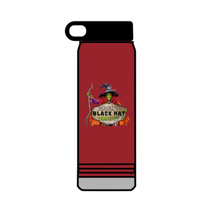Salem's Black Hat Society BORAH! Water Bottle, 32oz, Halloween Gift, Spooky Hydration, Magical Potion Bottle