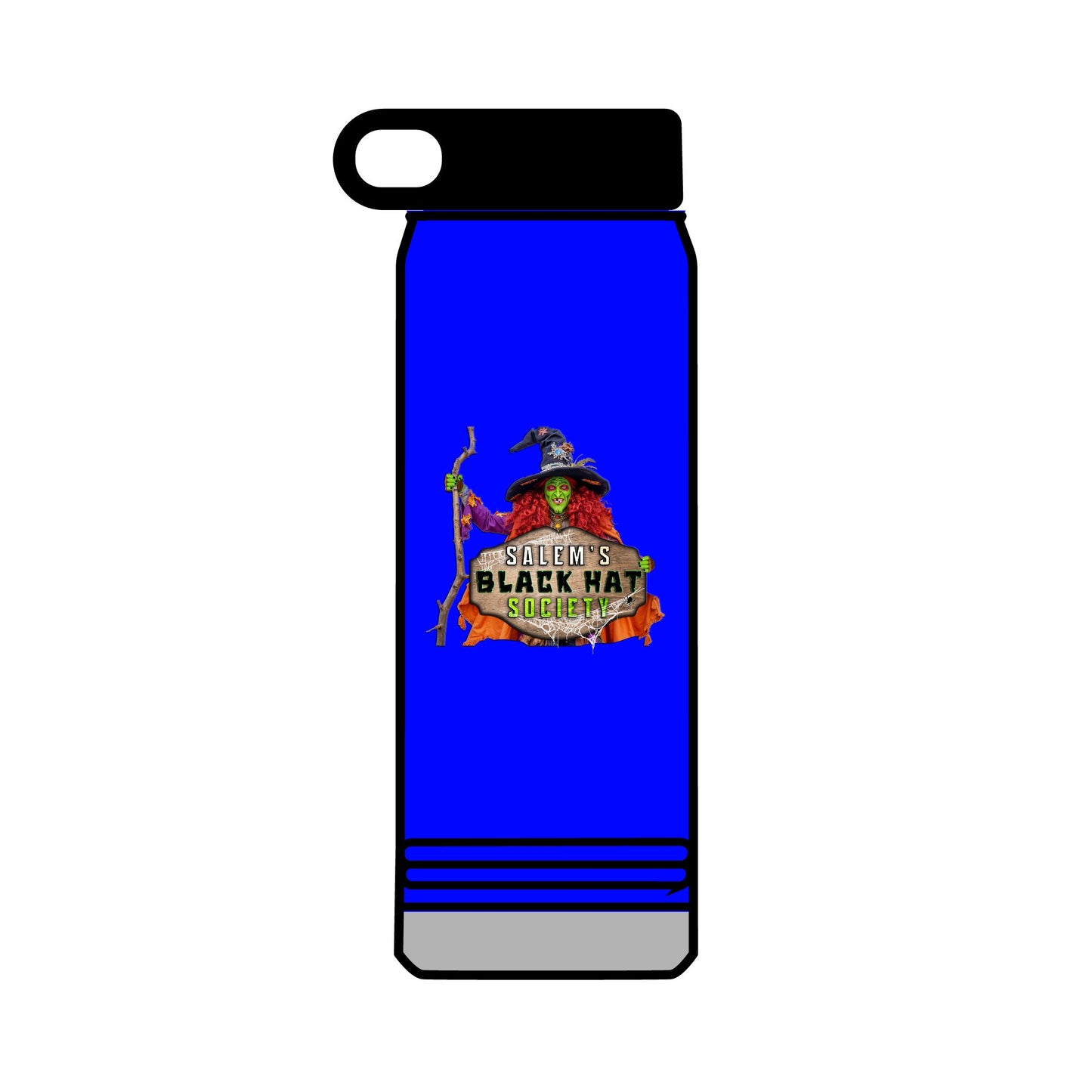Salem's Black Hat Society BORAH! Water Bottle, 32oz, Halloween Gift, Spooky Hydration, Magical Potion Bottle