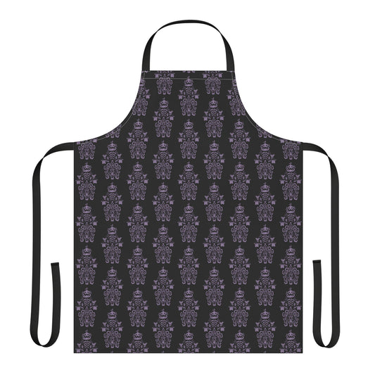 BORAH!'s Haunted Mansion Apron (Black/Pattern)