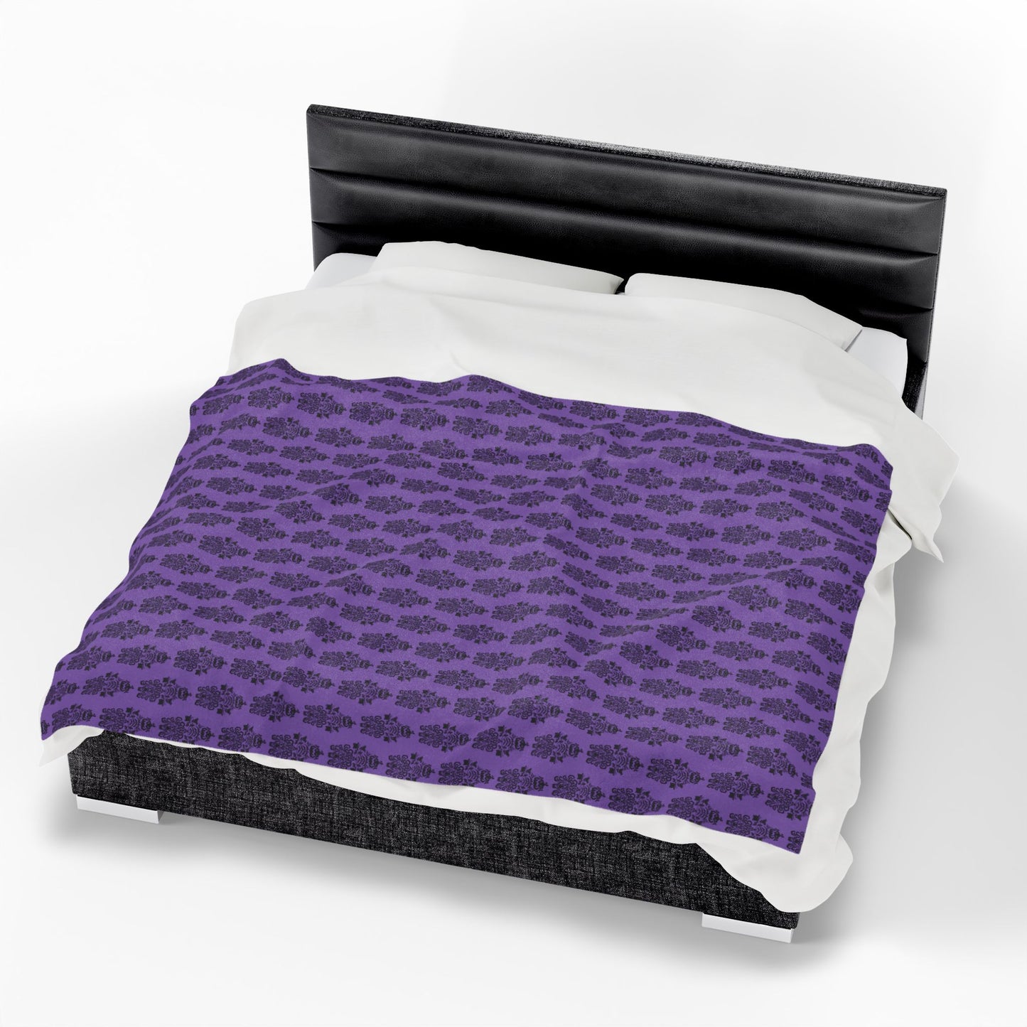 BORAH!'s Haunted Mansion Blanket (Purple/Black)