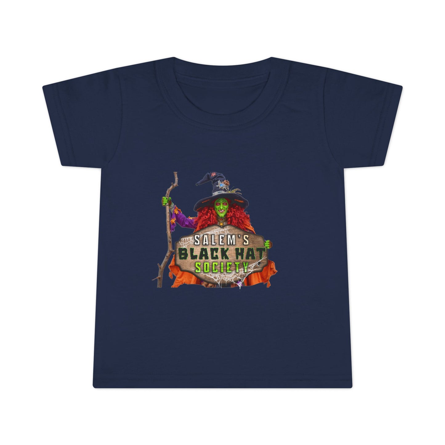 Salem's Black Hat Society BORAH! Toddler Halloween T-Shirt, Kids' Holiday Top, Halloween Gift