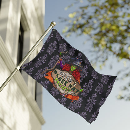 Salem's Black Hat Society Double-Sided Flag