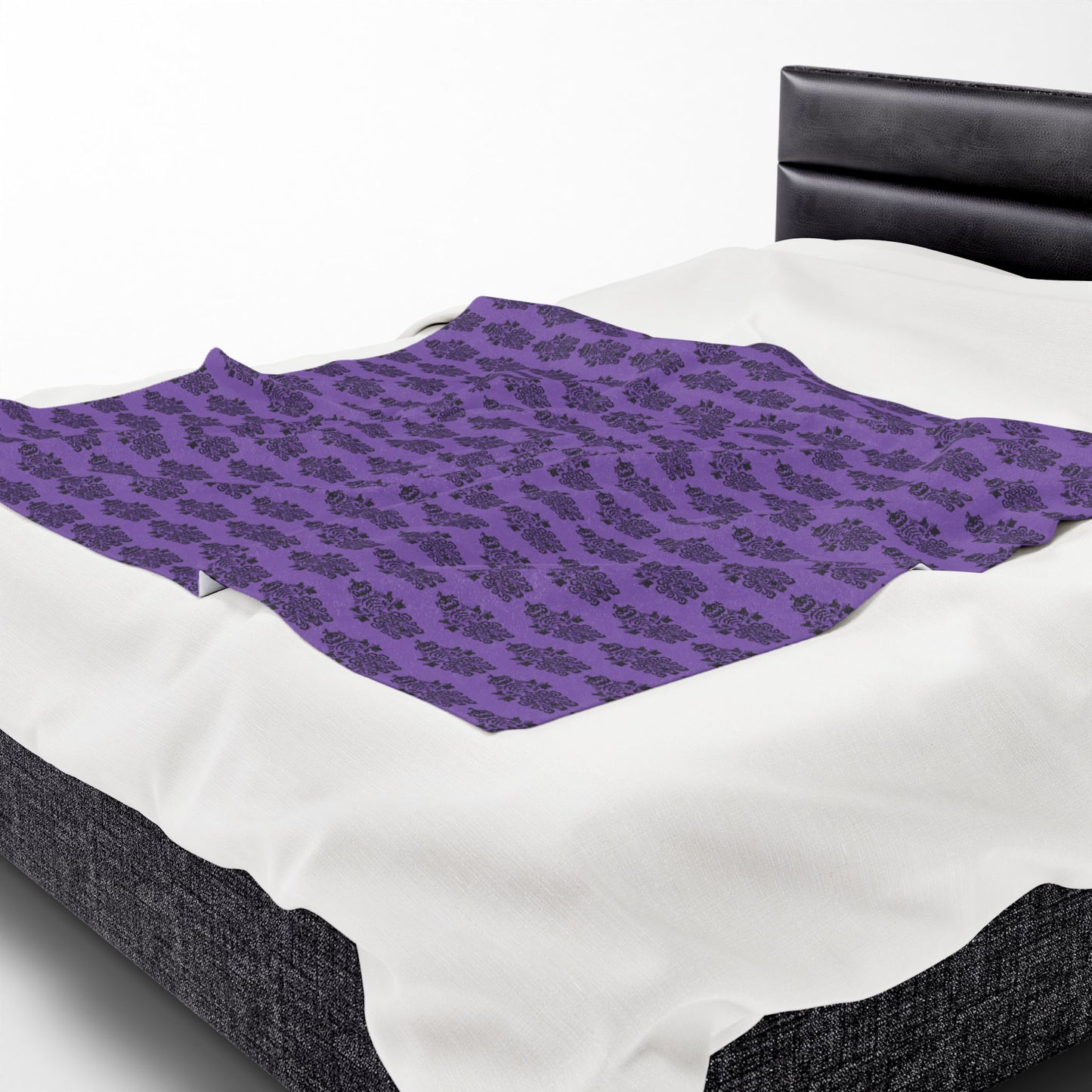 BORAH!'s Haunted Mansion Blanket (Purple/Black)